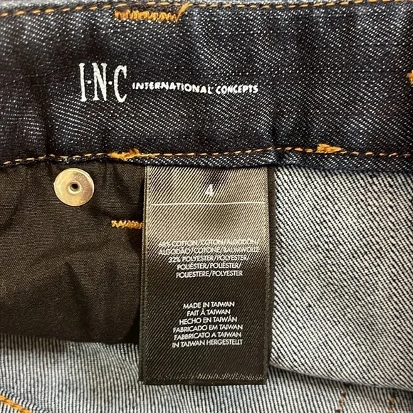⭐️ INC Denim slim fit skinny leg jeans - size 4 - Picture 3 of 10